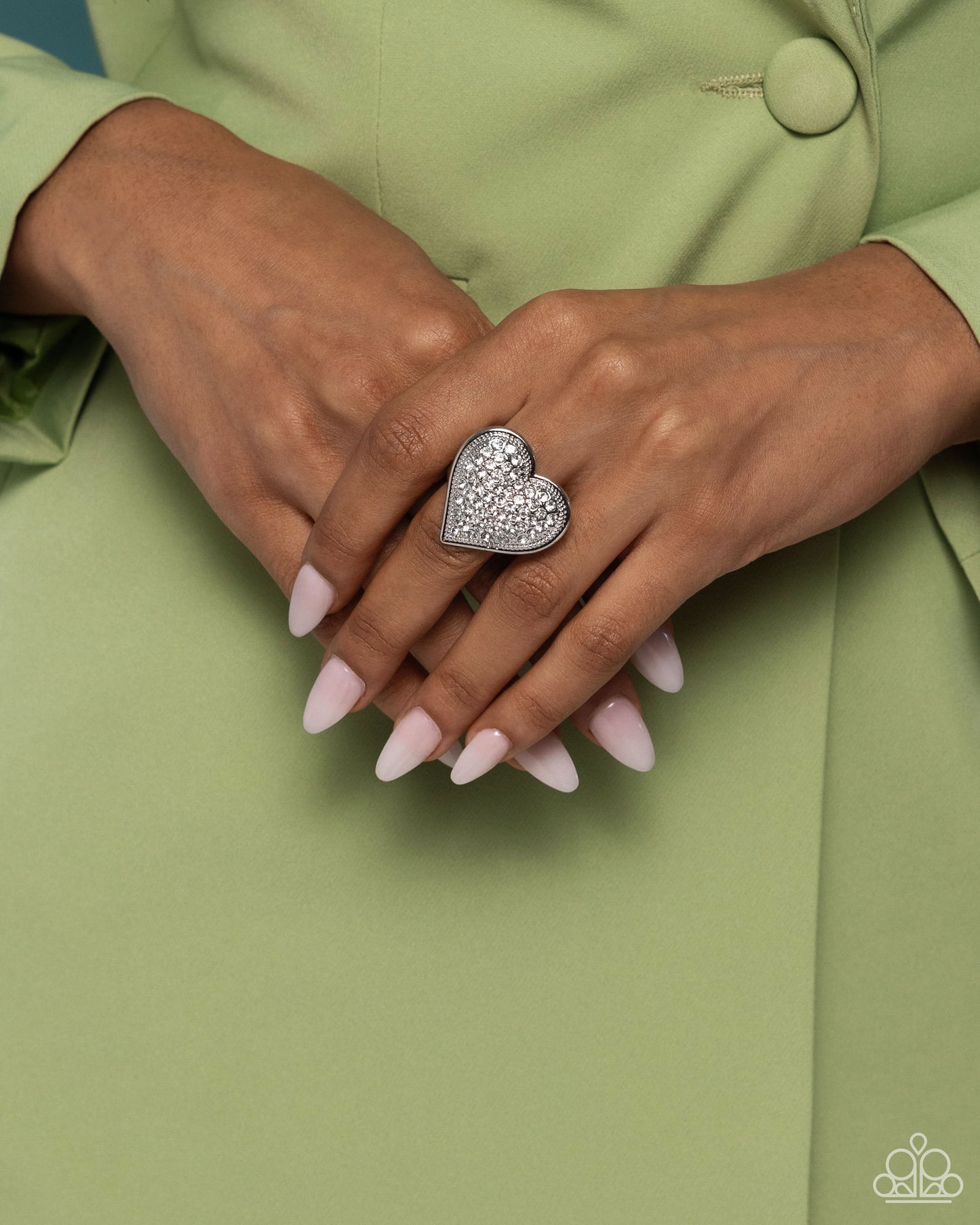 Sweet Serendipity - white - Paparazzi ring
