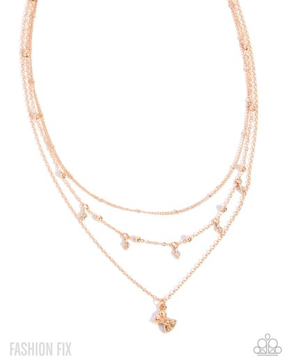 Sweet Sophistication - gold - Paparazzi necklace