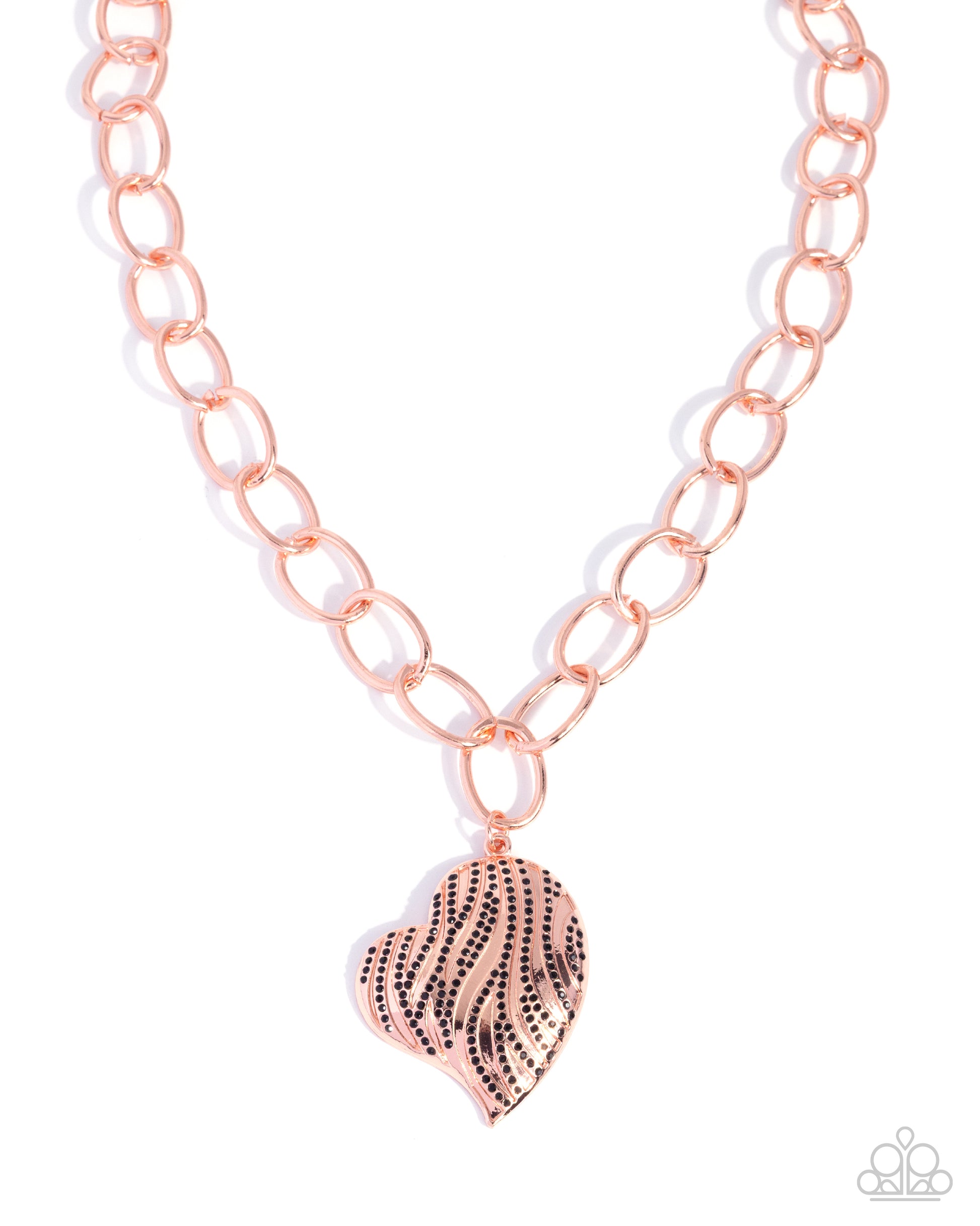 Sweet Stripes - copper - Paparazzi necklace