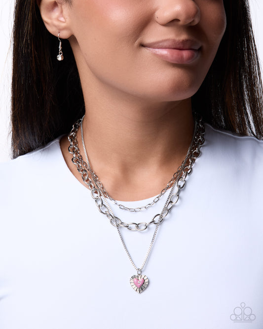 Sweet Sunburst - pink - Paparazzi necklace