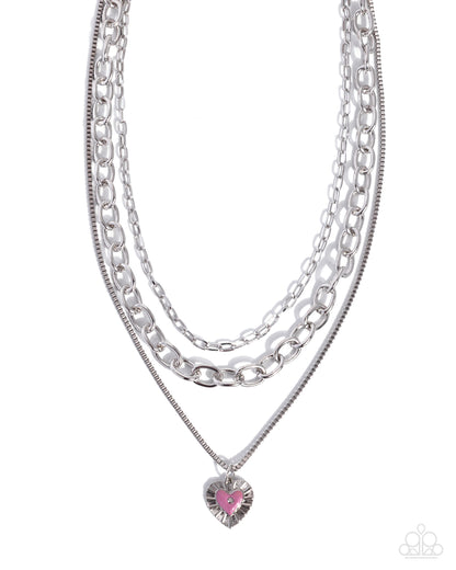 Sweet Sunburst - pink - Paparazzi necklace