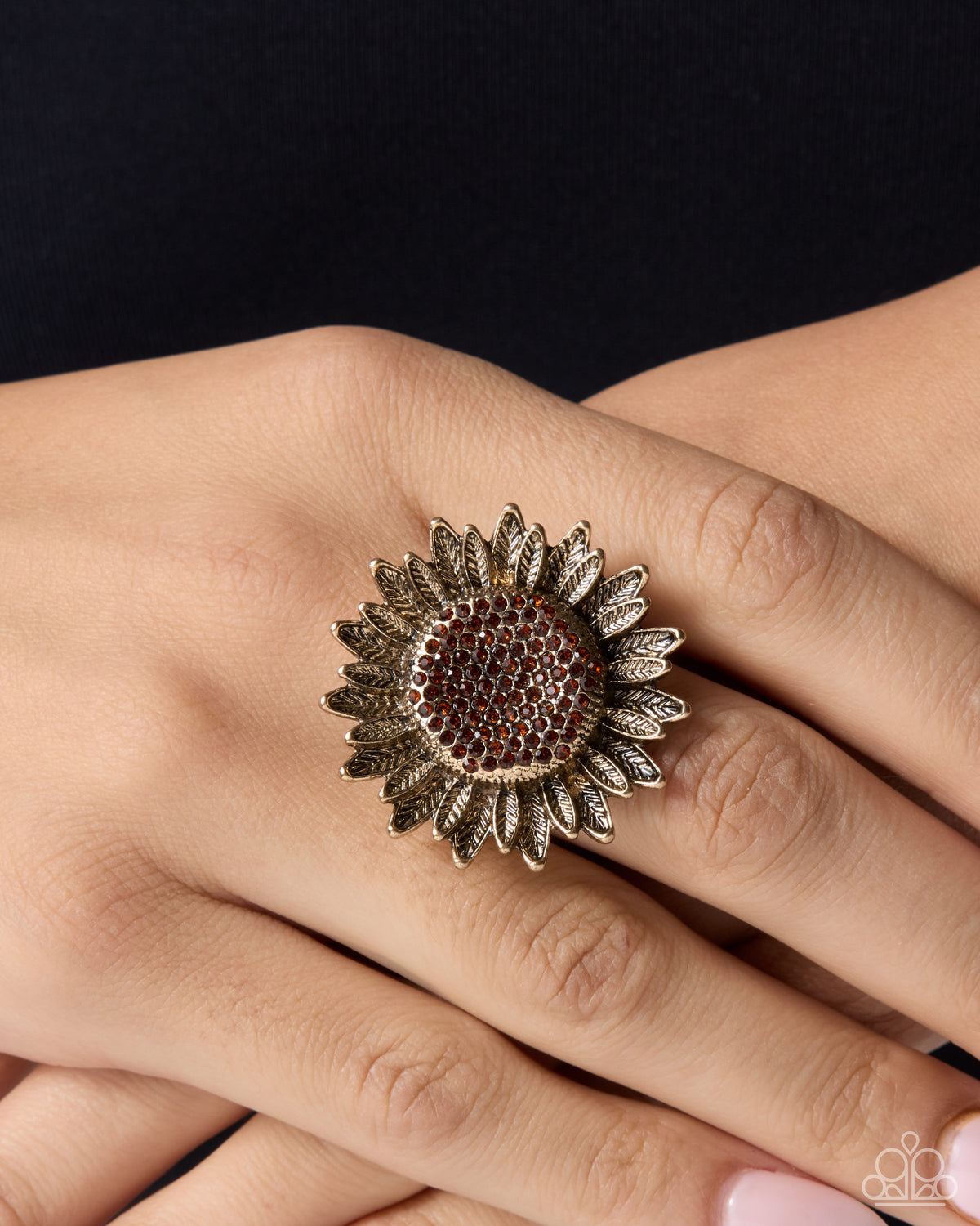 Sweet Sunflower - brown - Paparazzi ring