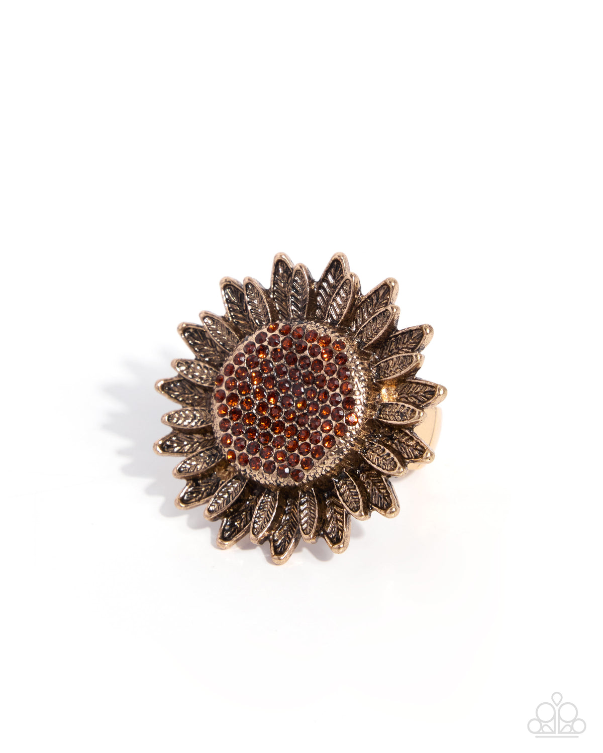 Sweet Sunflower - brown - Paparazzi ring