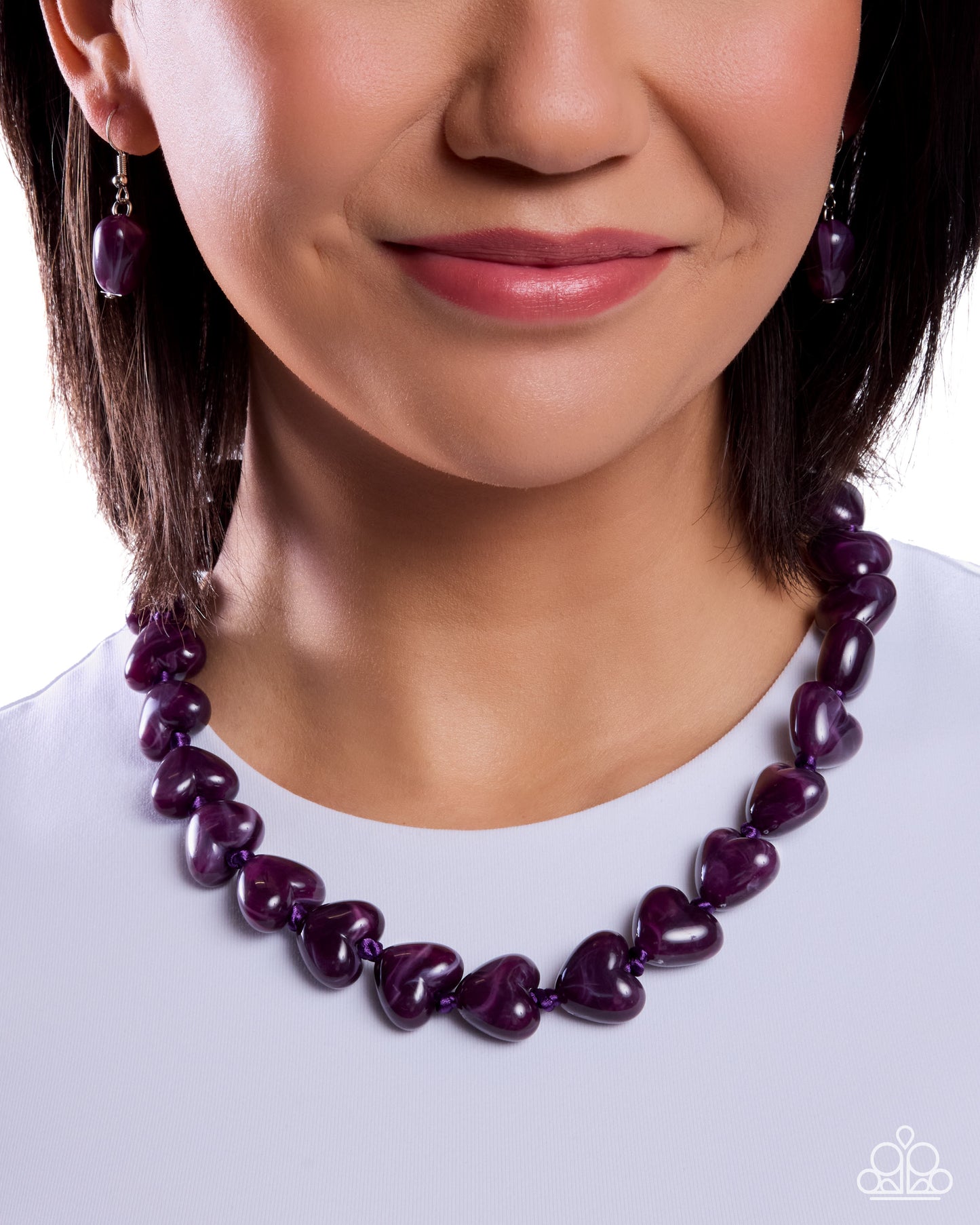 Sweetheart Scope - purple - Paparazzi necklace