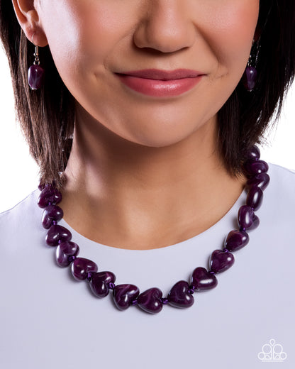 Sweetheart Scope - purple - Paparazzi necklace