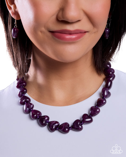 Sweetheart Scope - purple - Paparazzi necklace