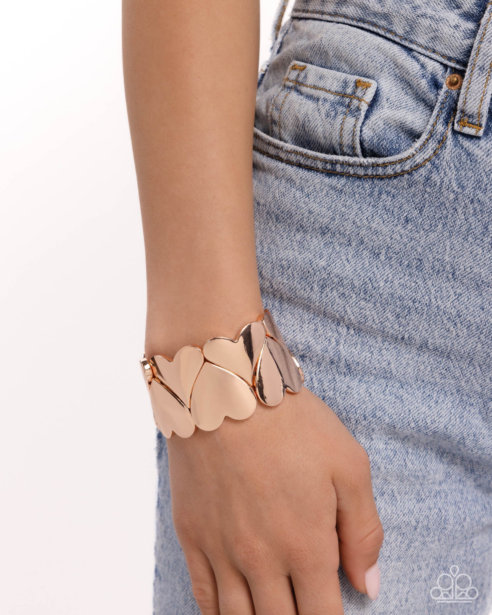 Sweetheart Setting - rose gold - Paparazzi bracelet