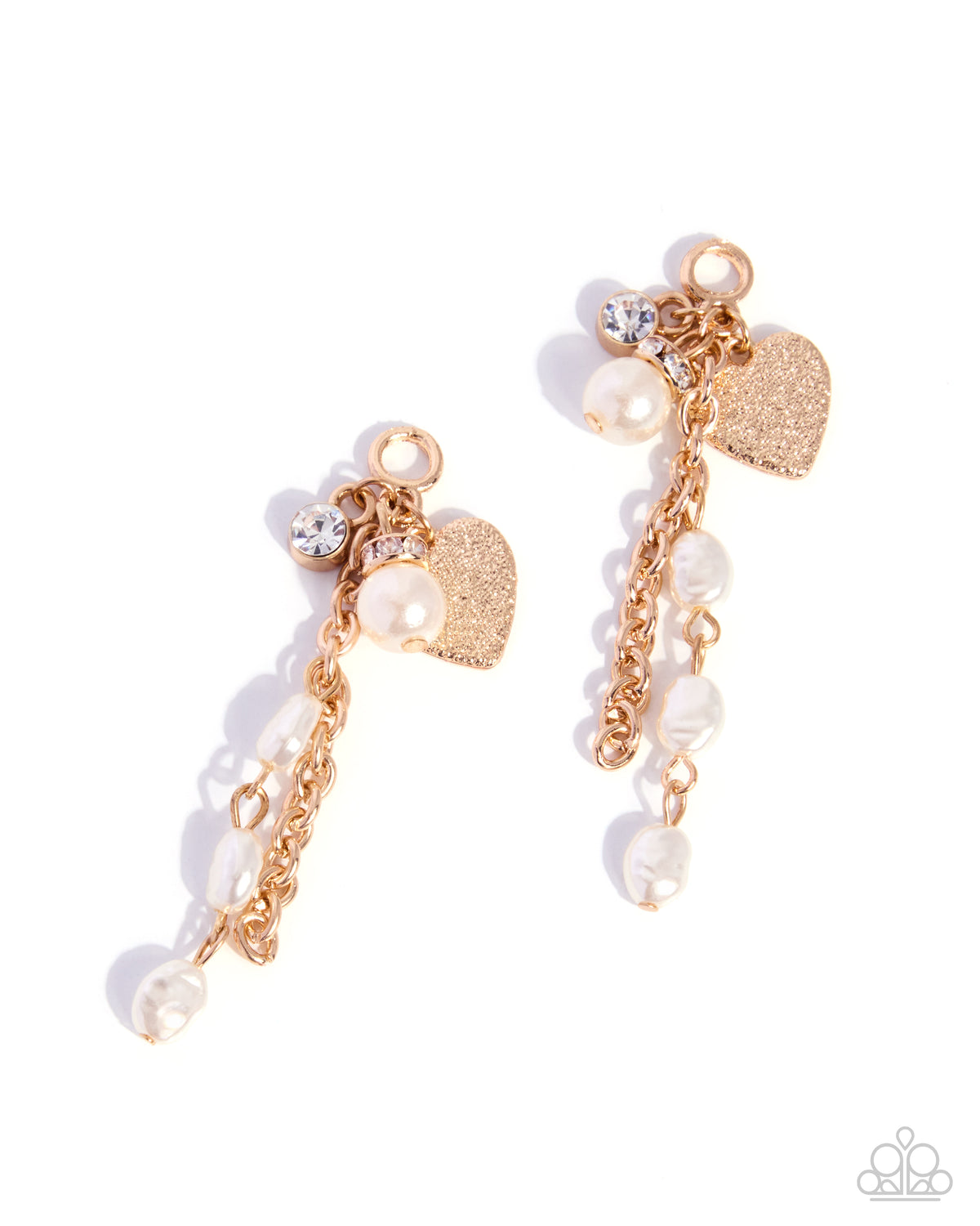 Sweetheart Sheen - white - Paparazzi earring charms