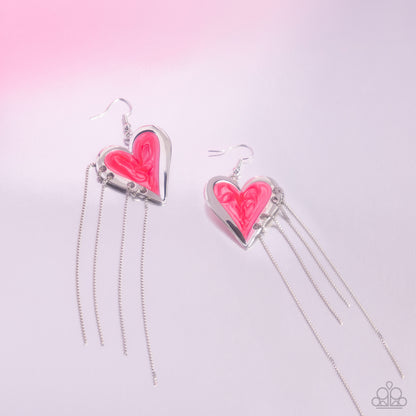 Sweetheart Specialty - pink - Paparazzi earrings