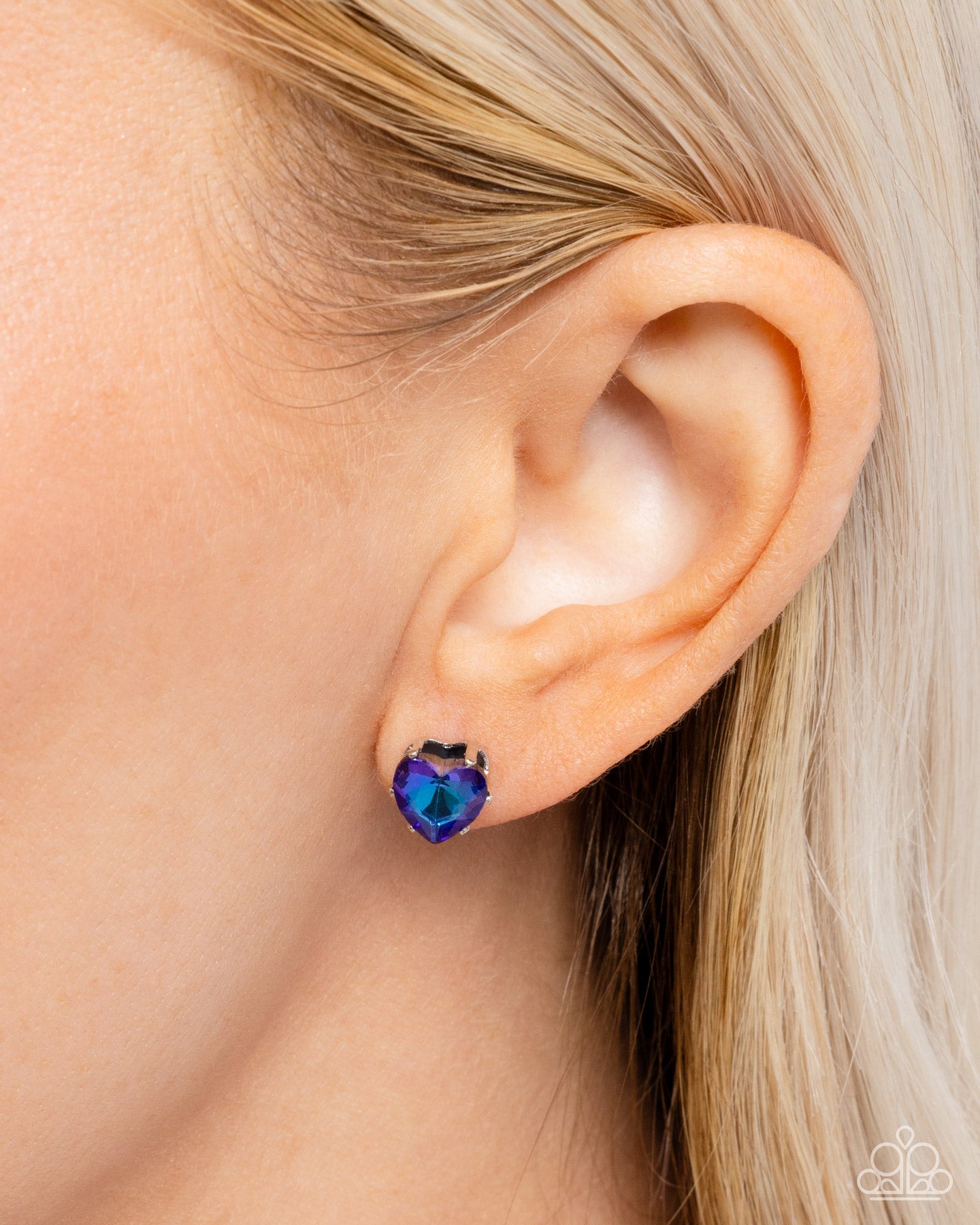 Sweetheart Stunner - blue - Paparazzi earrings