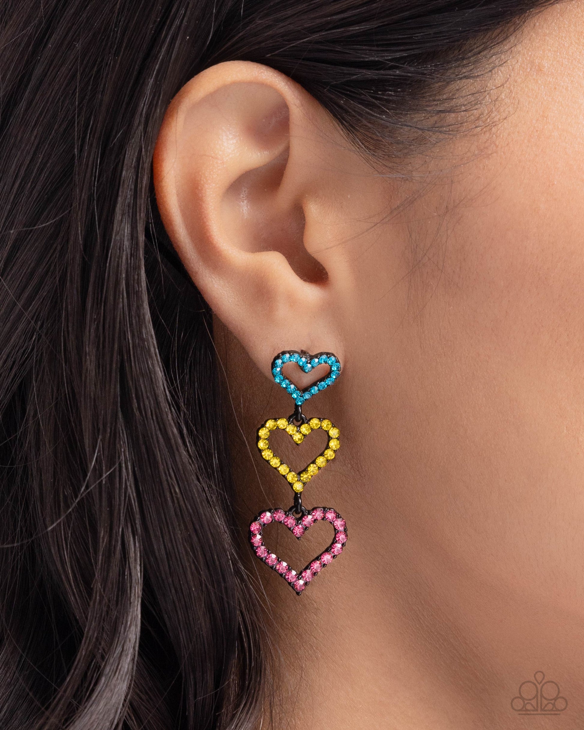 Sweetheart Succession - pink - Paparazzi earrings