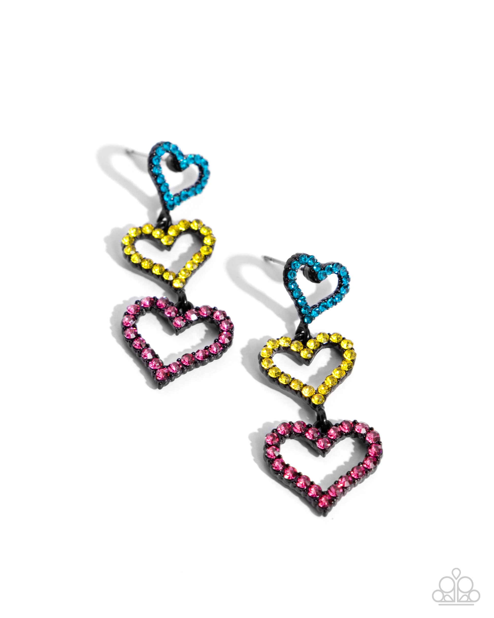 Sweetheart Succession - pink - Paparazzi earrings