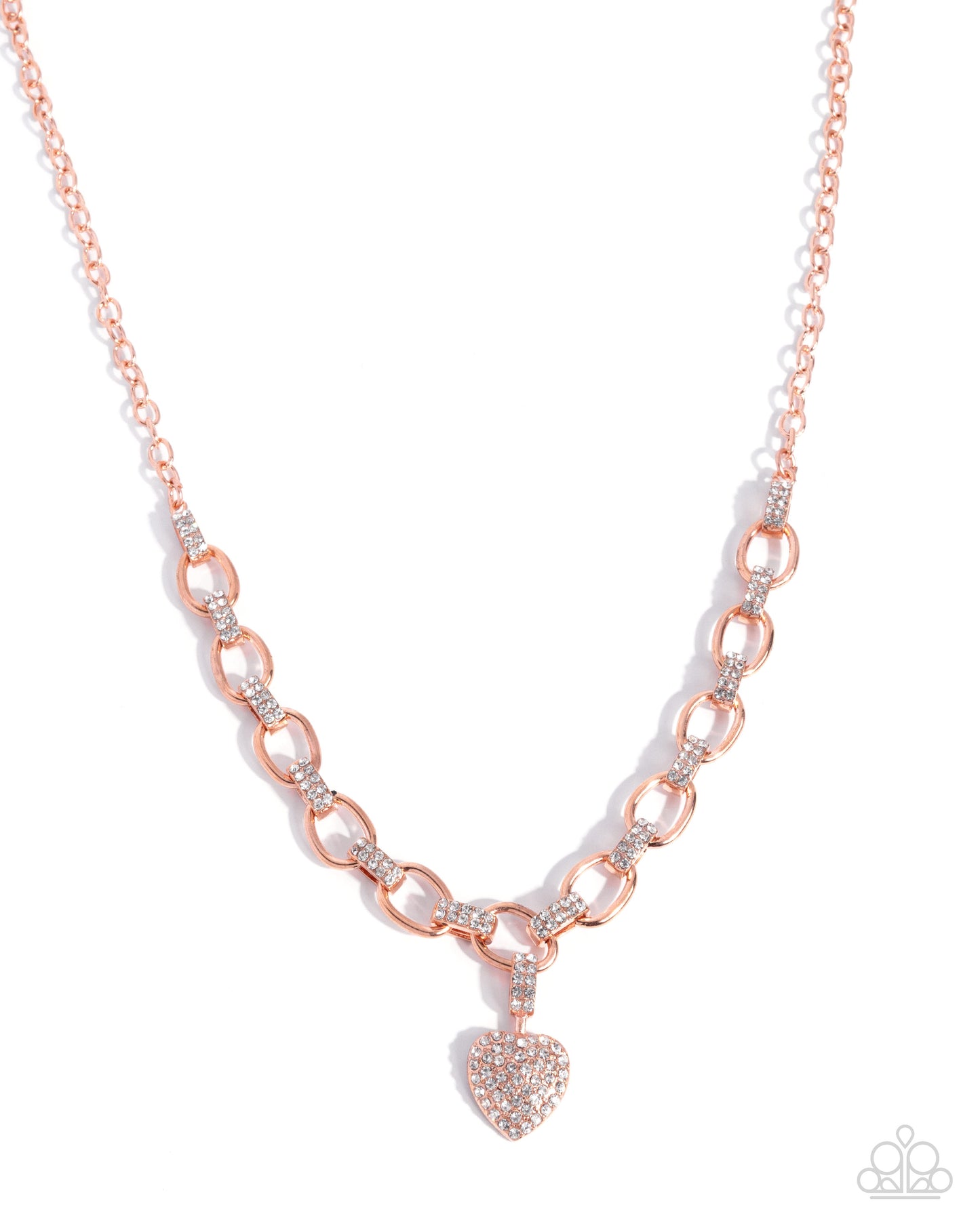 Sweetheart Swoon - copper - Paparazzi necklace