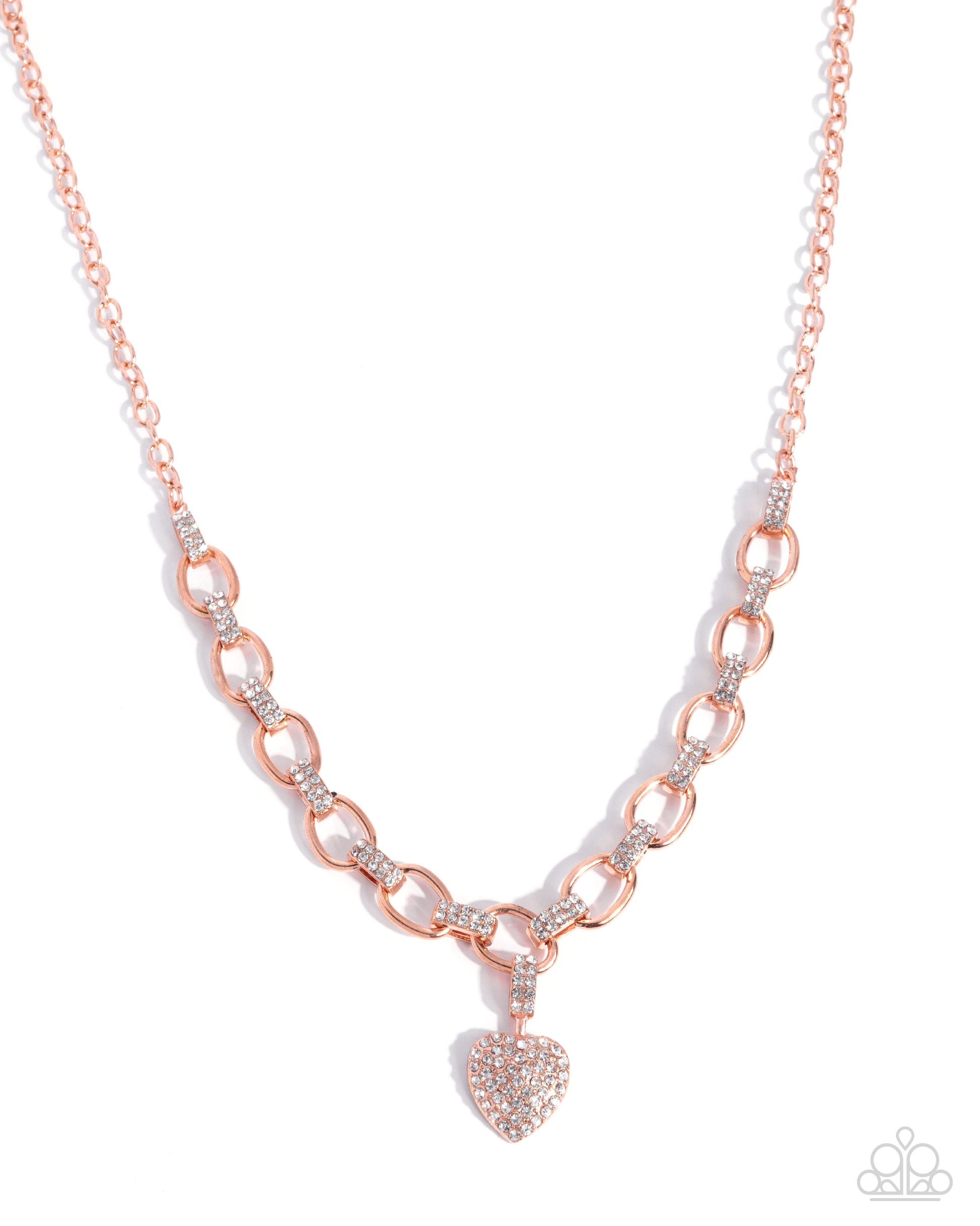 Sweetheart Swoon - copper - Paparazzi necklace