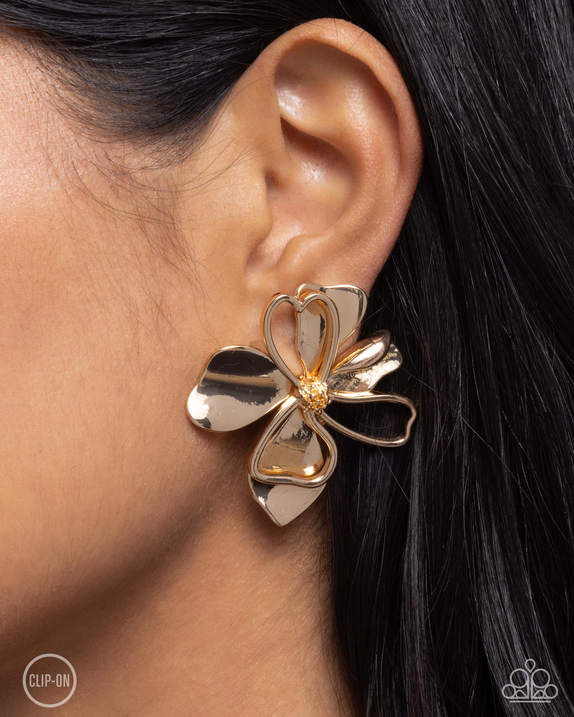 Sweetness and Light - gold - Paparazzi CLIP ON earrings