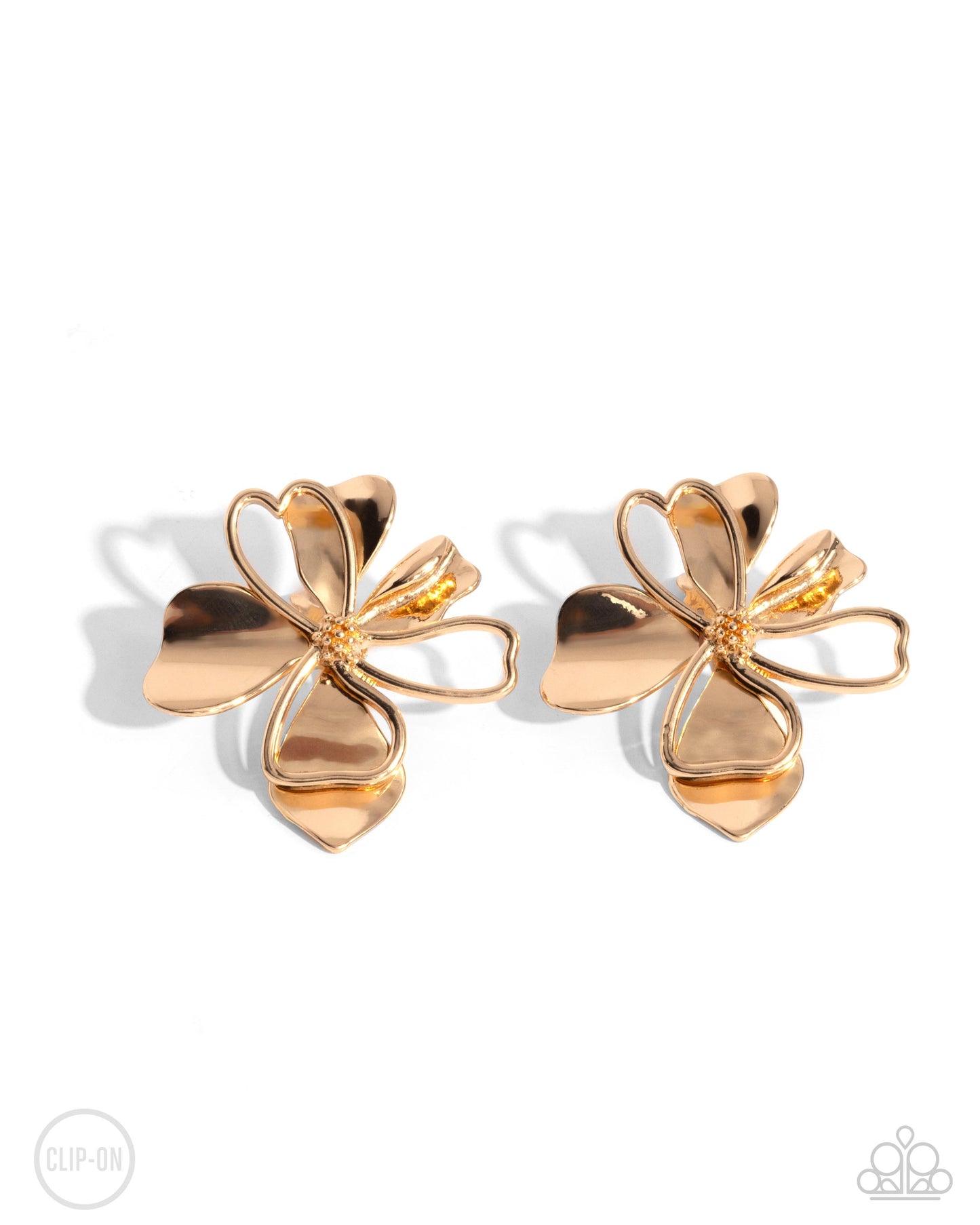 Sweetness and Light - gold - Paparazzi CLIP ON earrings