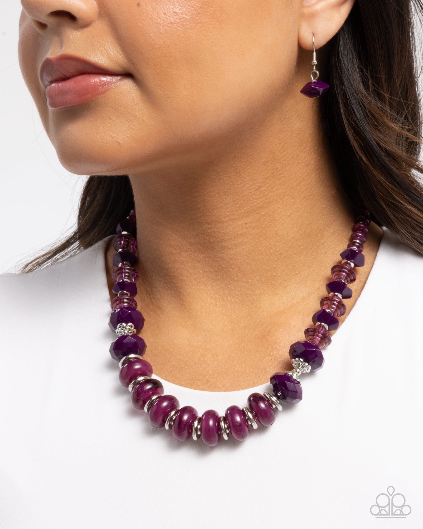 Swift Shimmer - purple - Paparazzi necklace