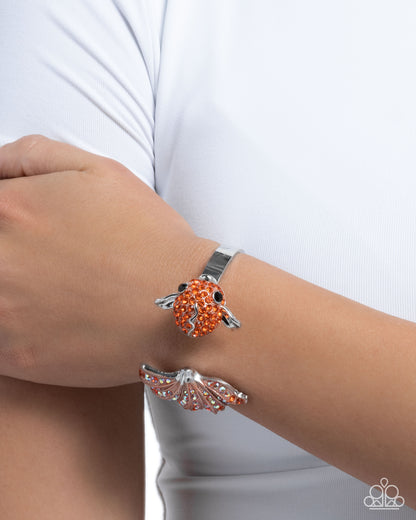 Swimming Serenity - orange - Paparazzi bracelet