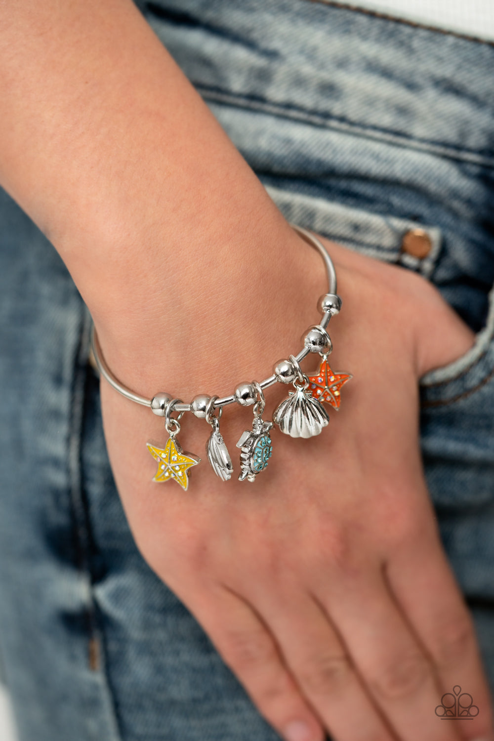 Swimming in Shimmer - multi - Paparazzi bracelet