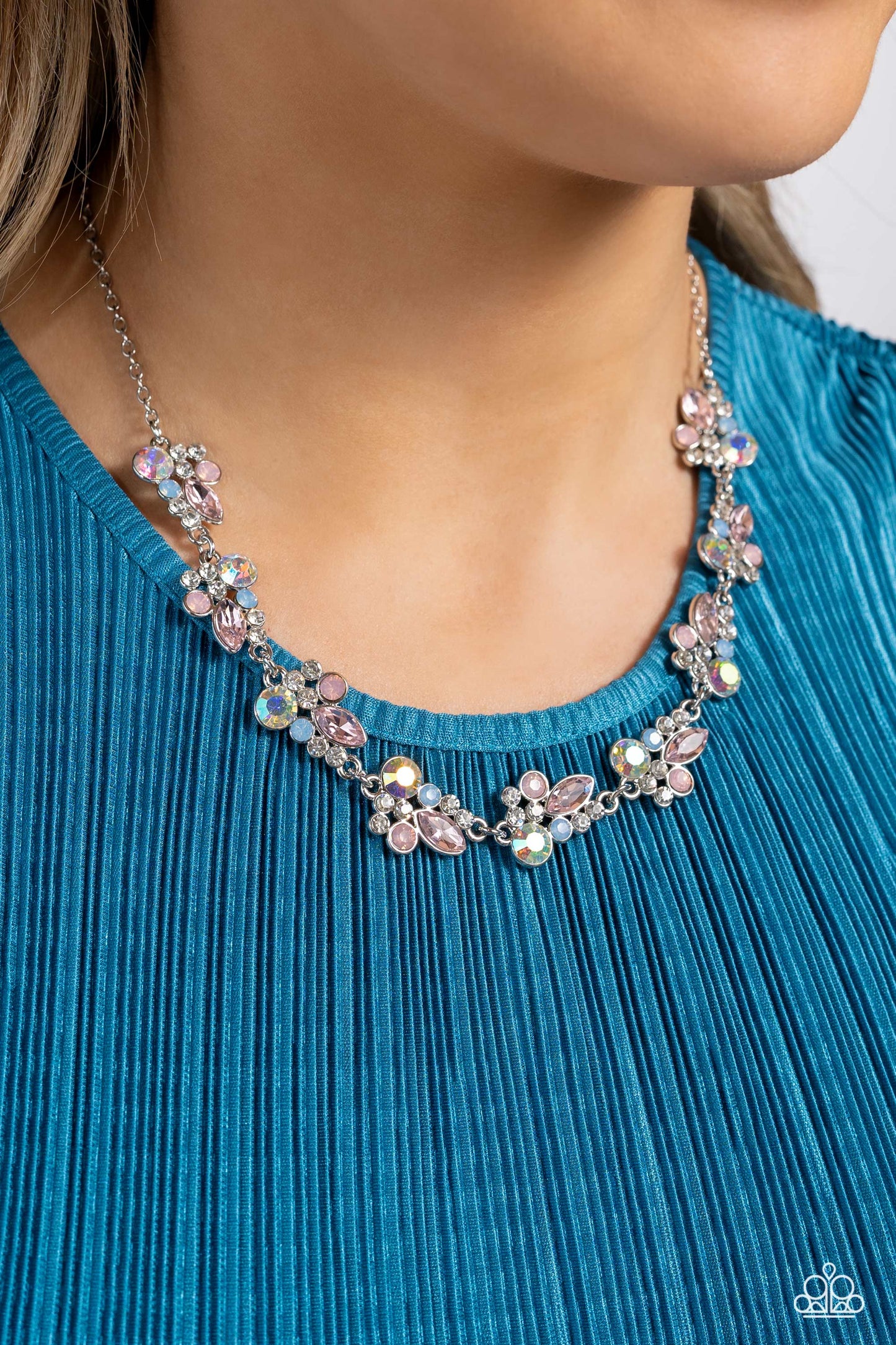 Swimming in Sparkles - multi - Paparazzi necklace