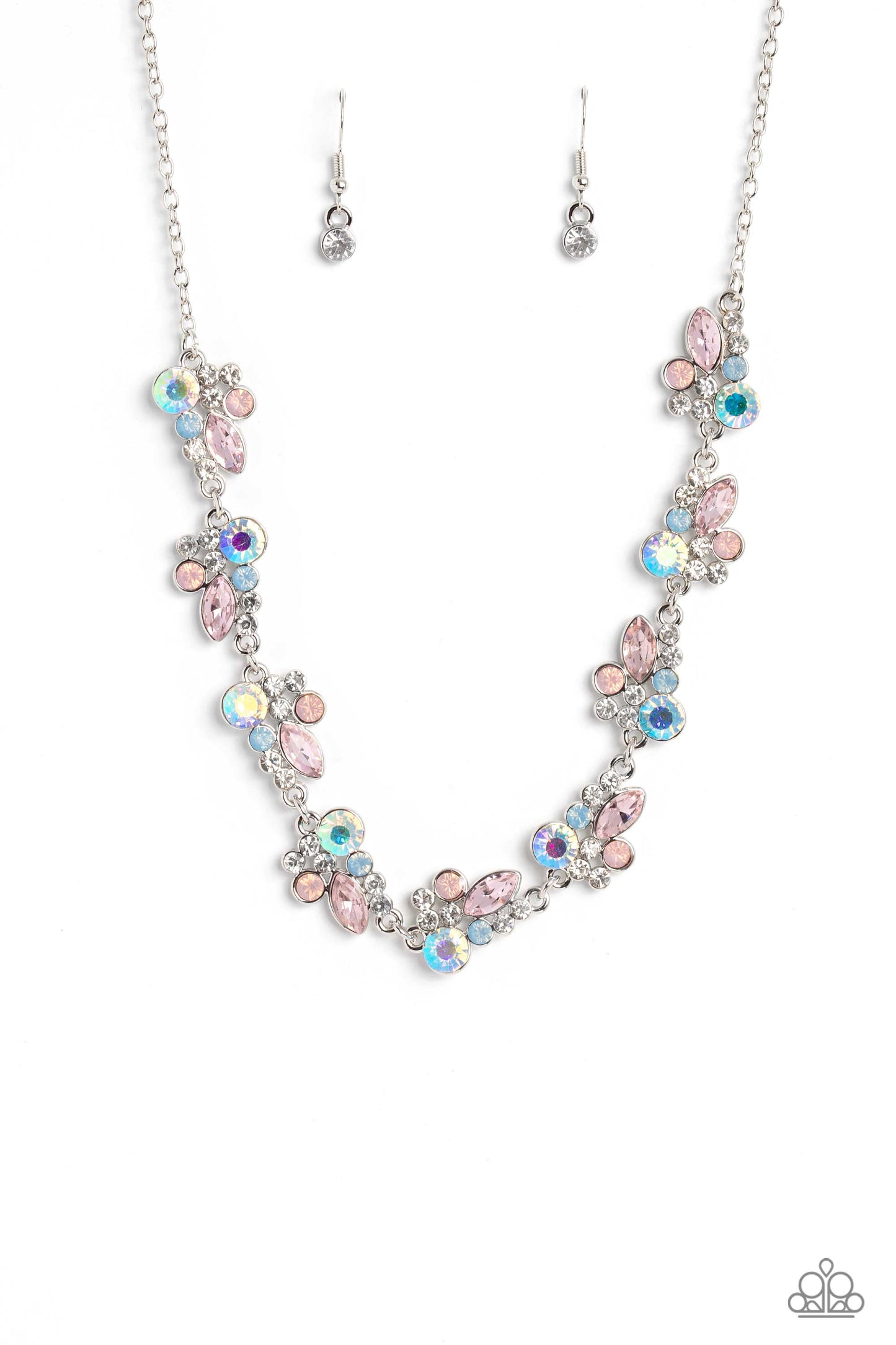 Swimming in Sparkles - multi - Paparazzi necklace