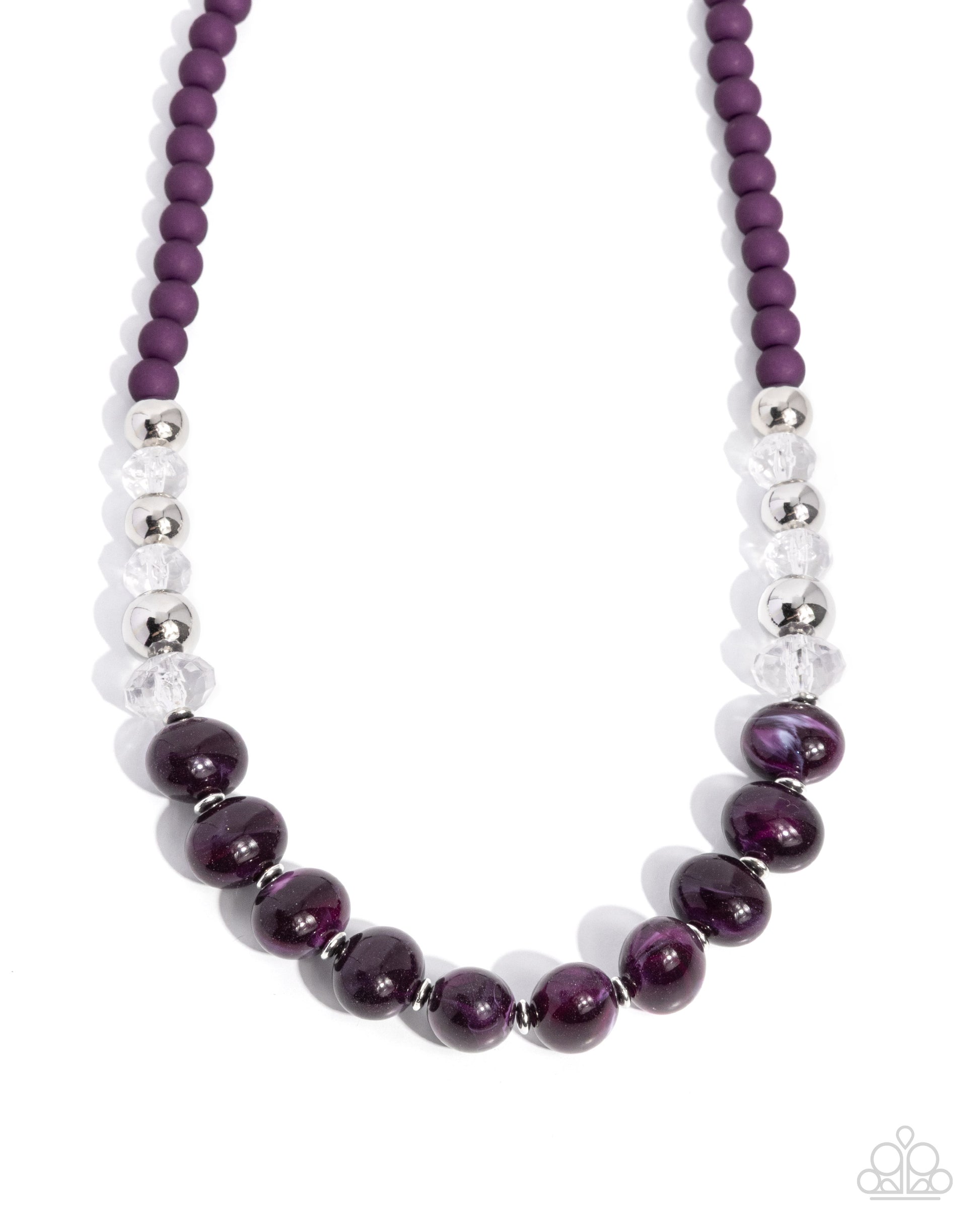 Swirl Simplicity - purple - Paparazzi necklace