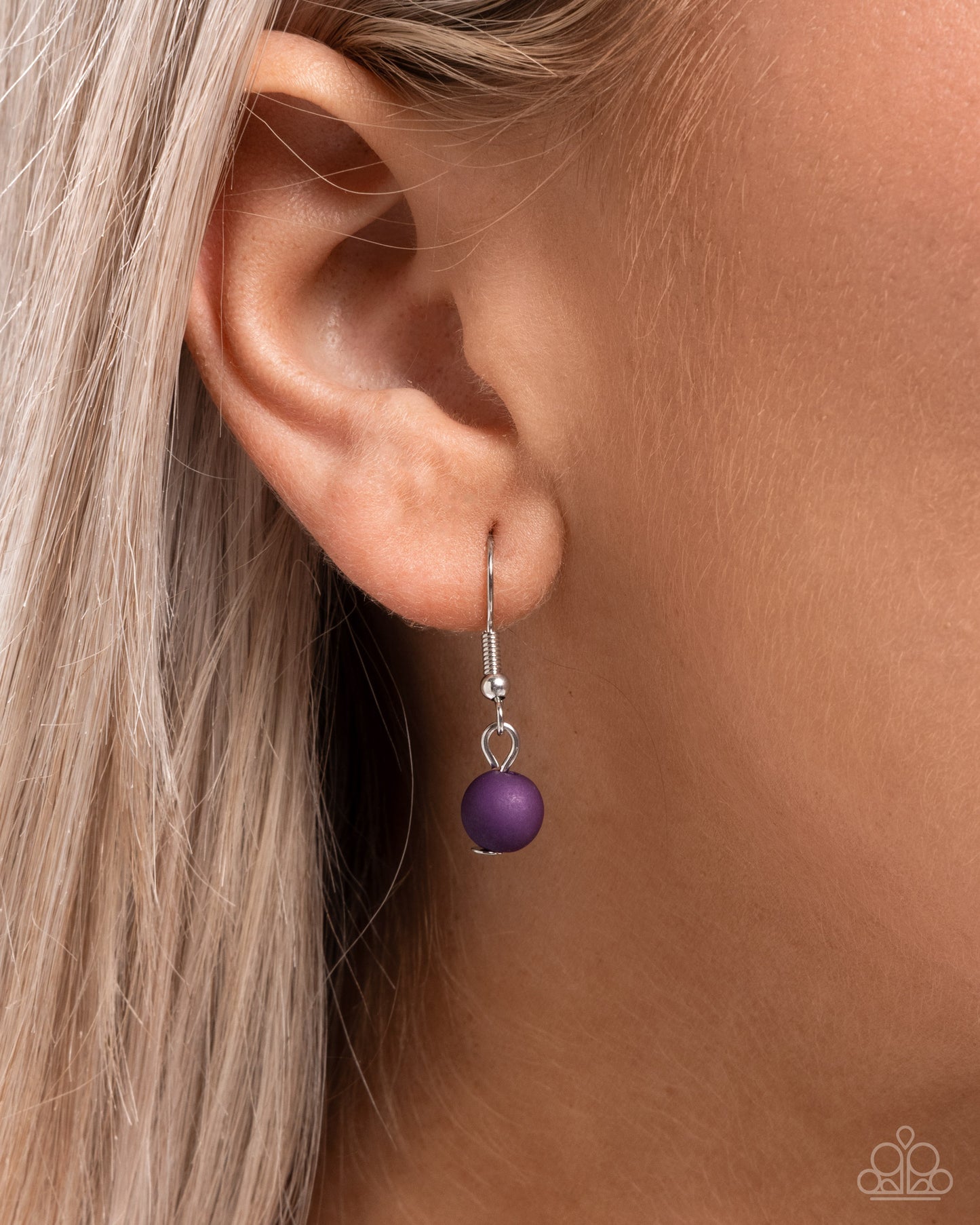 Swirl Simplicity - purple - Paparazzi necklace
