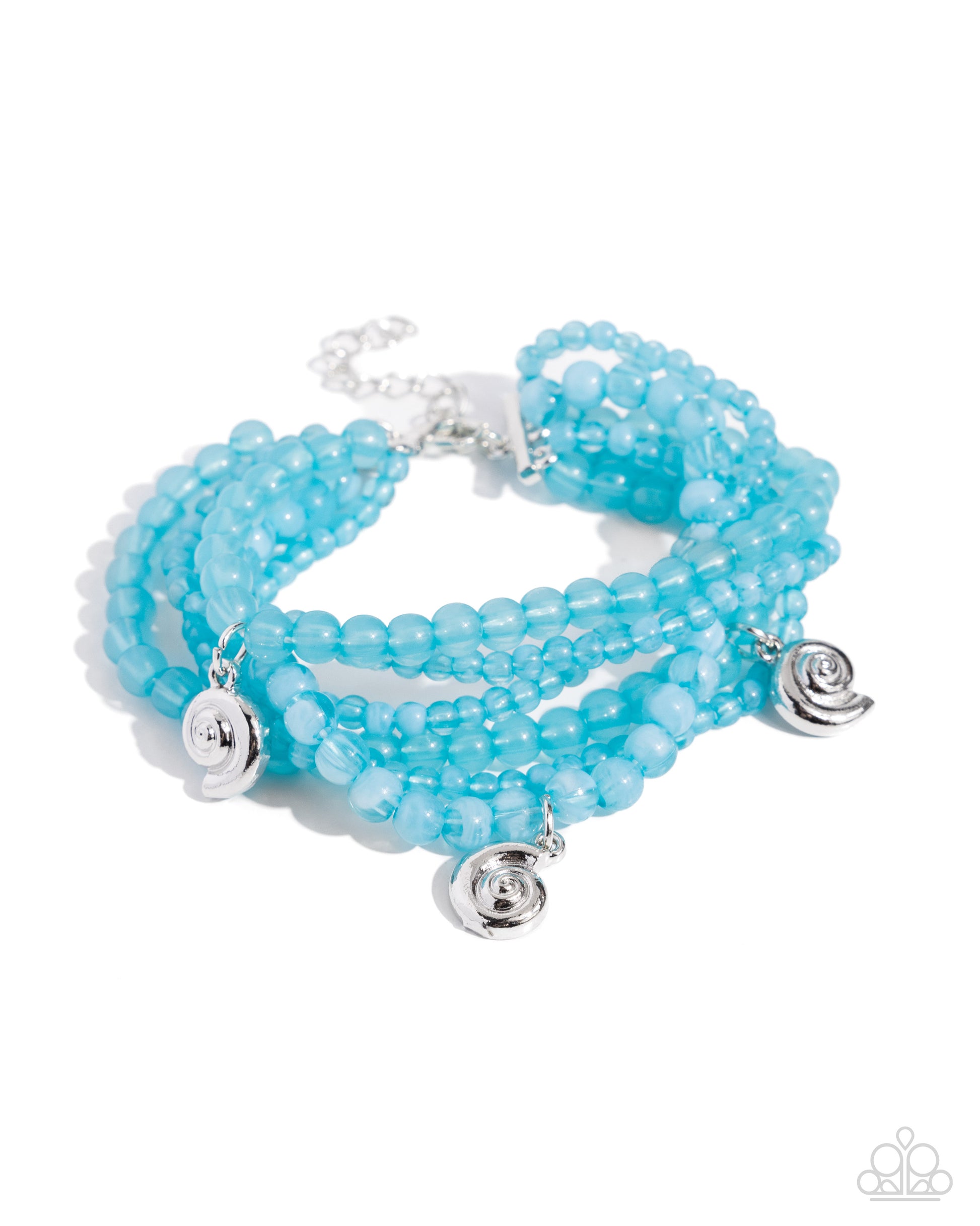 Swirling Shopaholic - blue - Paparazzi bracelet