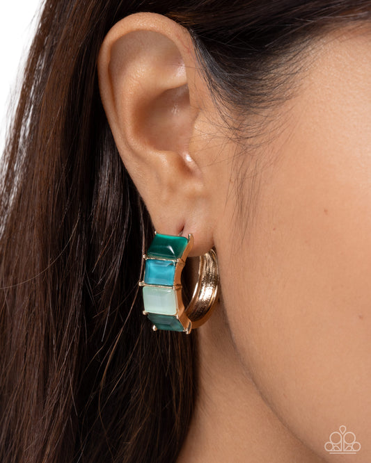 Swoon-Worthy Statement - green - Paparazzi earrings