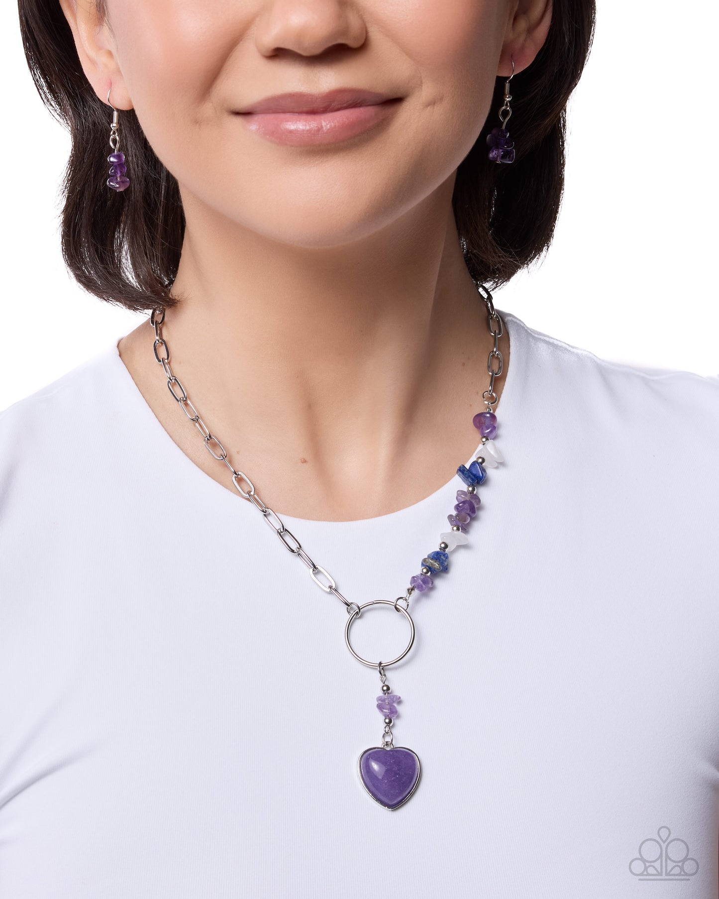 Swooning Sashay - purple - Paparazzi necklace