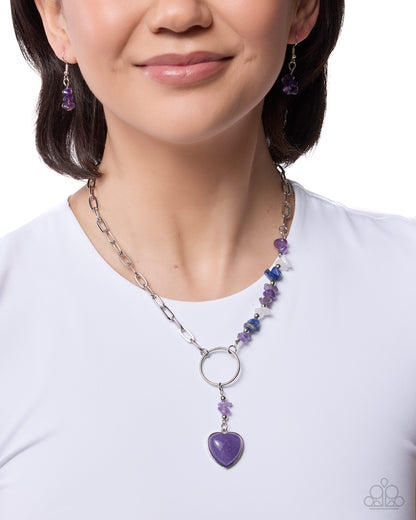 Swooning Sashay - purple - Paparazzi necklace