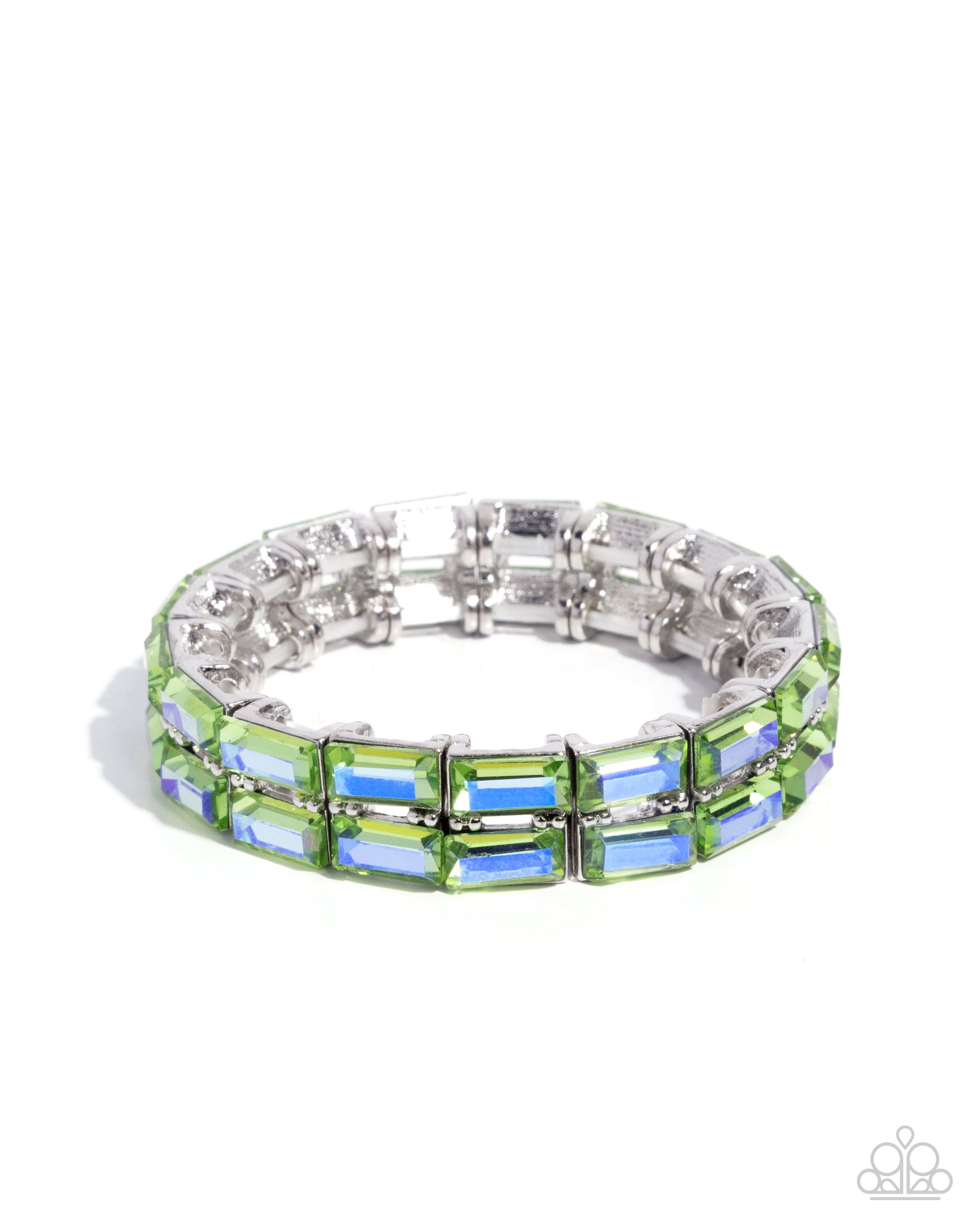 Symmetrical Statement - green - Paparazzi bracelet