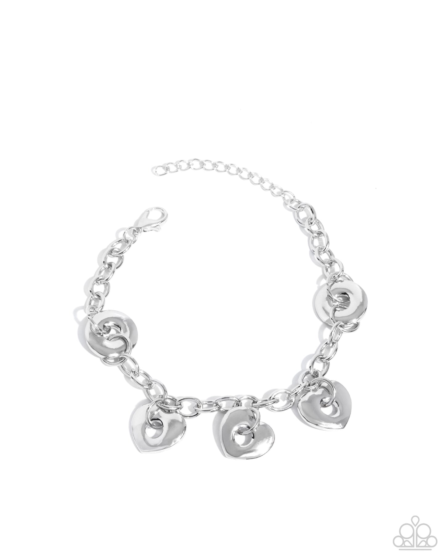 Synced Shapes - silver - Paparazzi bracelet