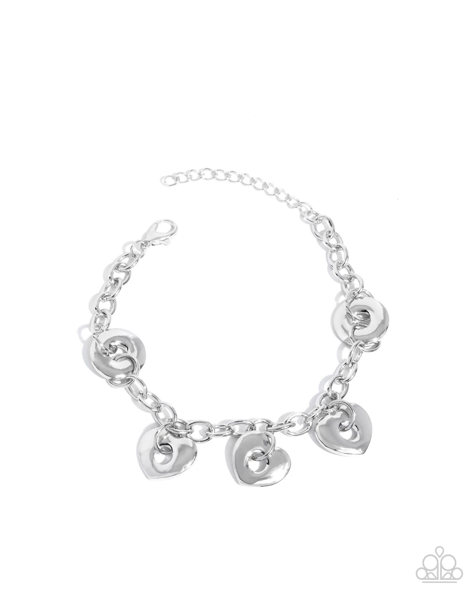 Synced Shapes - silver - Paparazzi bracelet