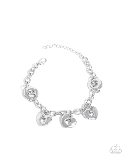 Synced Shapes - silver - Paparazzi bracelet
