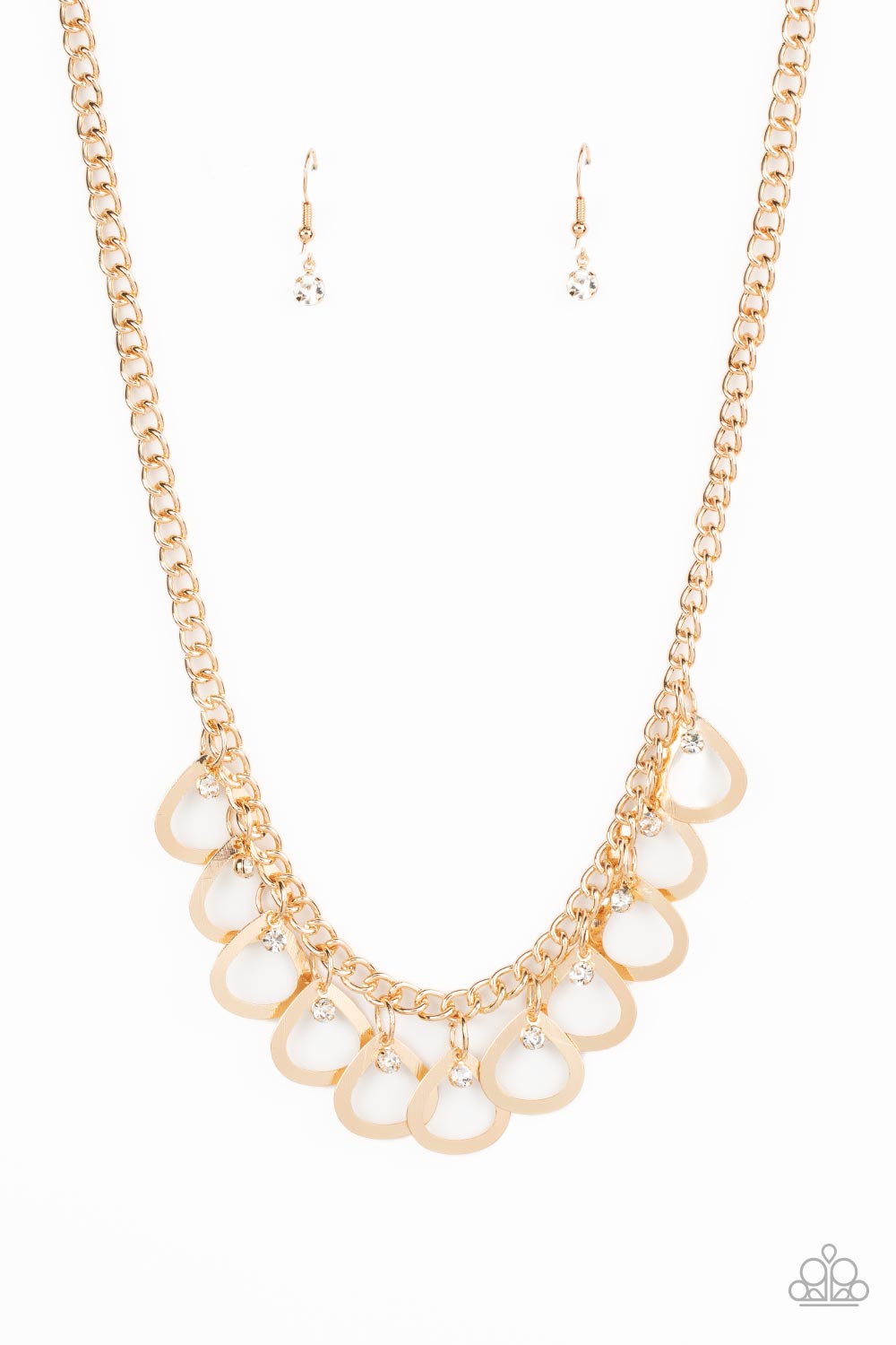 TEAR-rifically Twinkling - gold - Paparazzi necklace