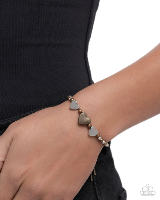 THRICE As Nice - brass - Paparazzi bracelet