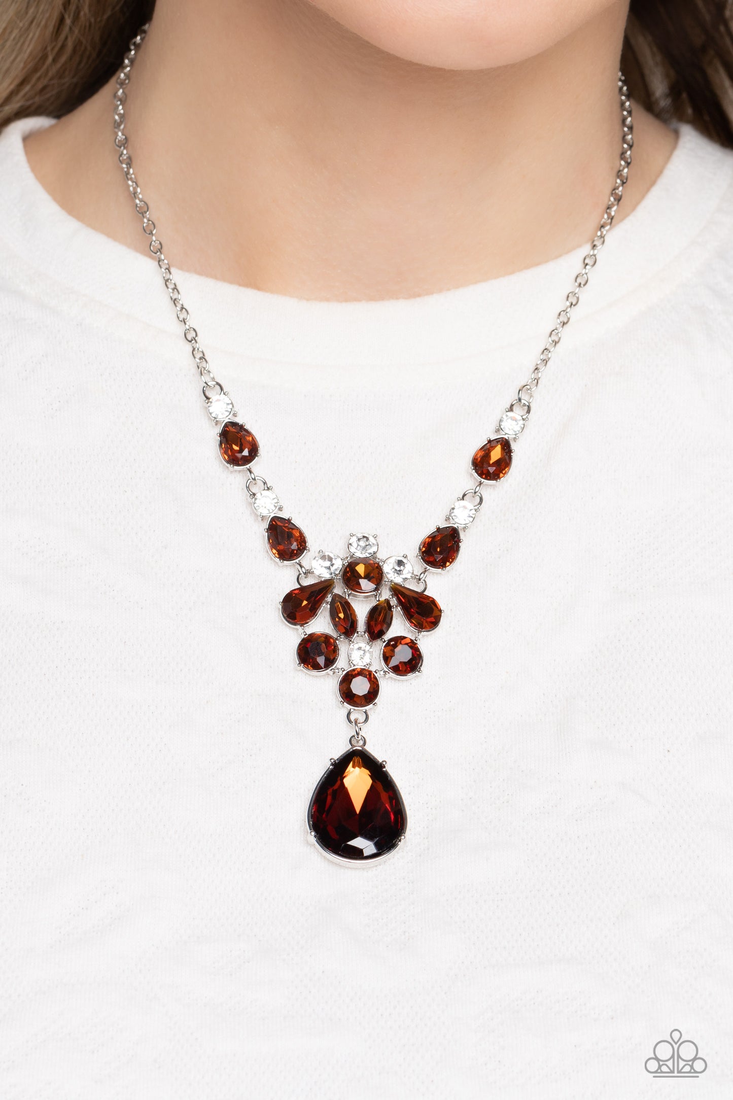 TWINKLE of an Eye - brown - Paparazzi necklace