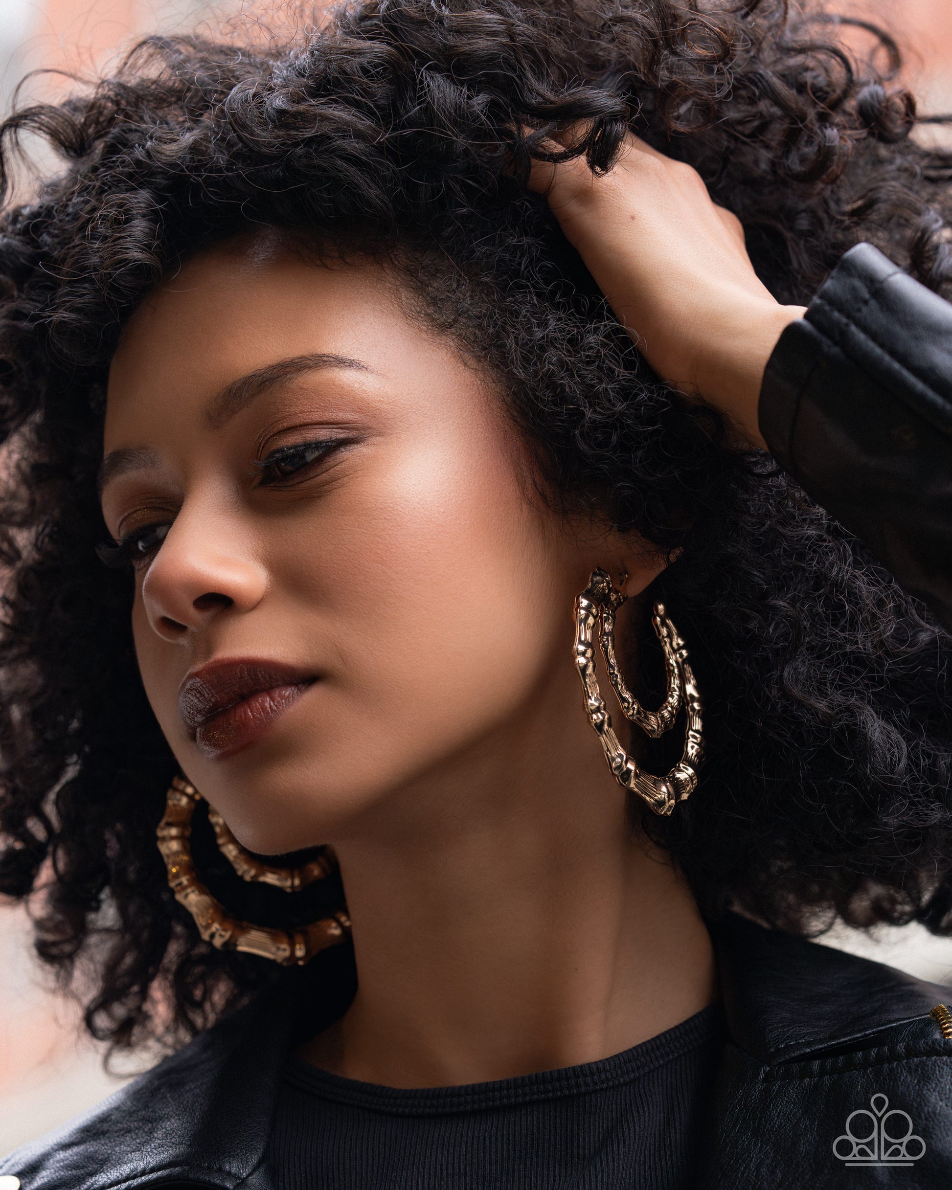 Tabloid Tiers - gold - Paparazzi earrings