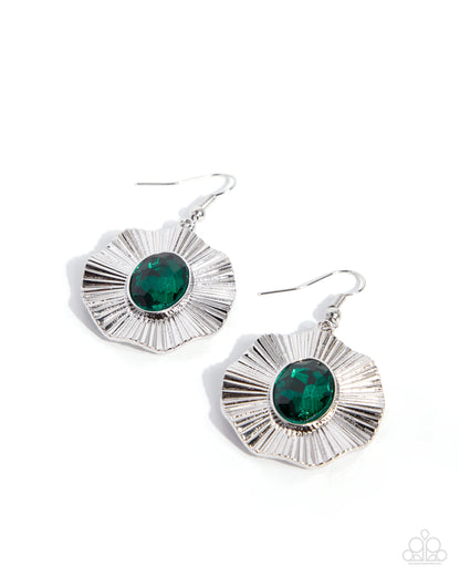 Tailored Tango - green - Paparazzi earrings