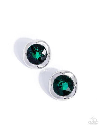 Tailored Tapestry - green - Paparazzi earrings