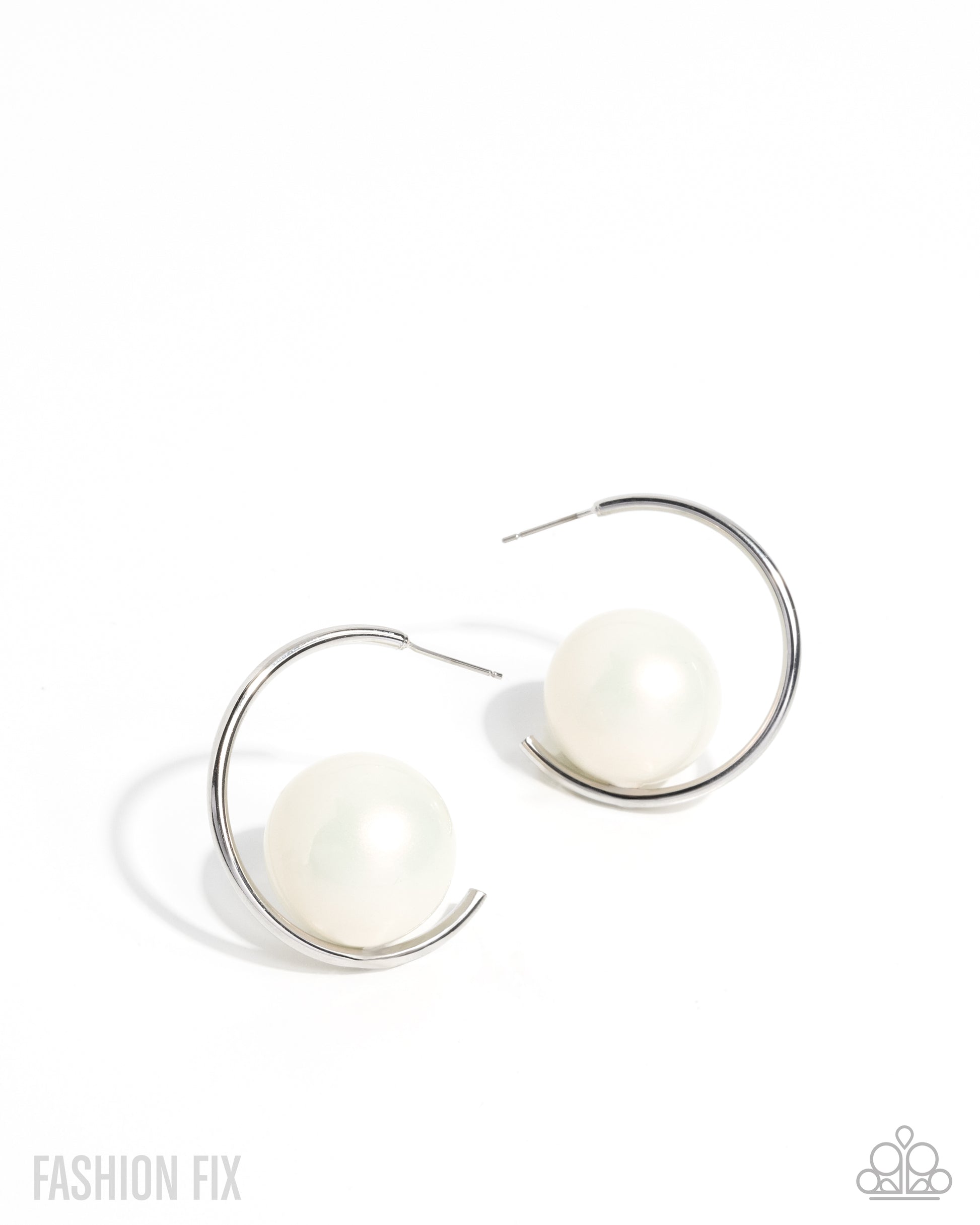 Tailored Taste - silver - Paparazzi earrings