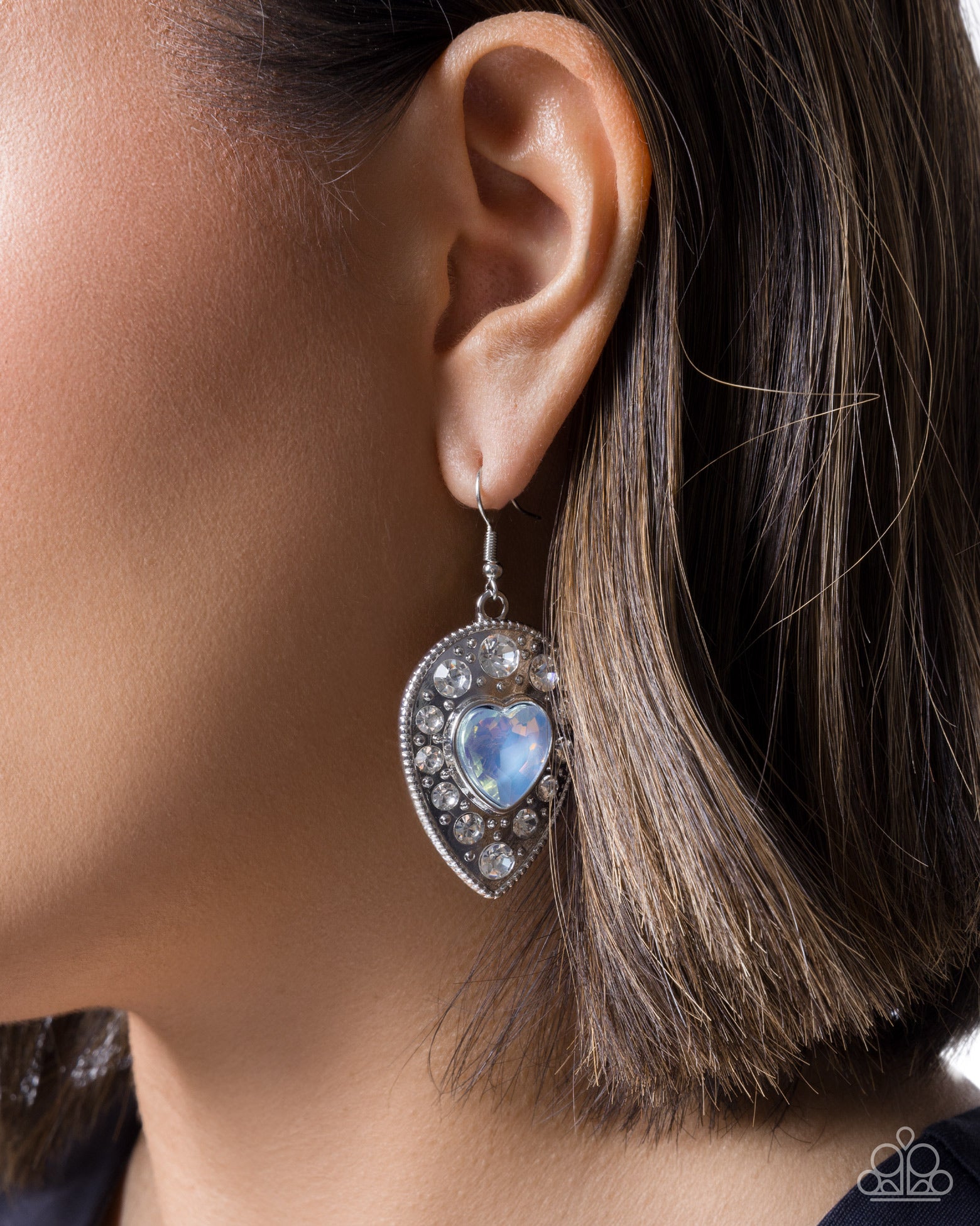 Tailored Tenure - blue - Paparazzi earrings