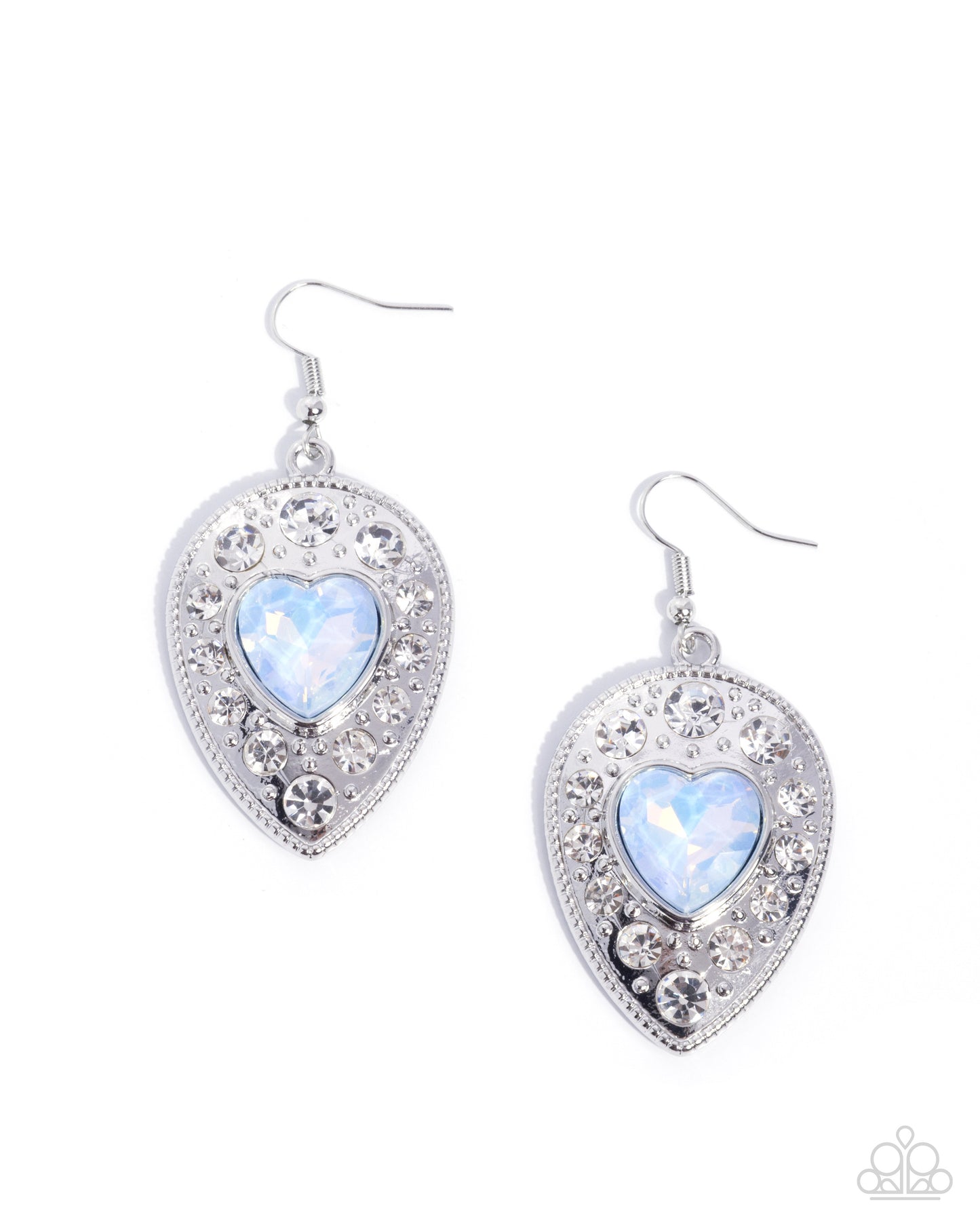 Tailored Tenure - blue - Paparazzi earrings
