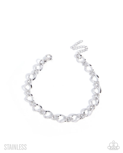 Tailored Test - silver - Paparazzi MENS bracelet