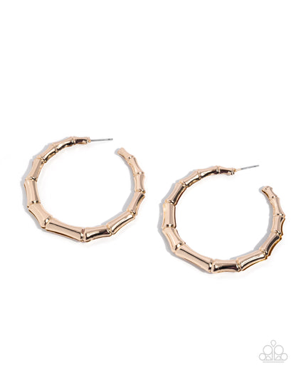 Tailored Tribute - gold - Paparazzi earrings