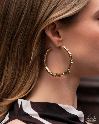 Tailored Tribute - gold - Paparazzi earrings