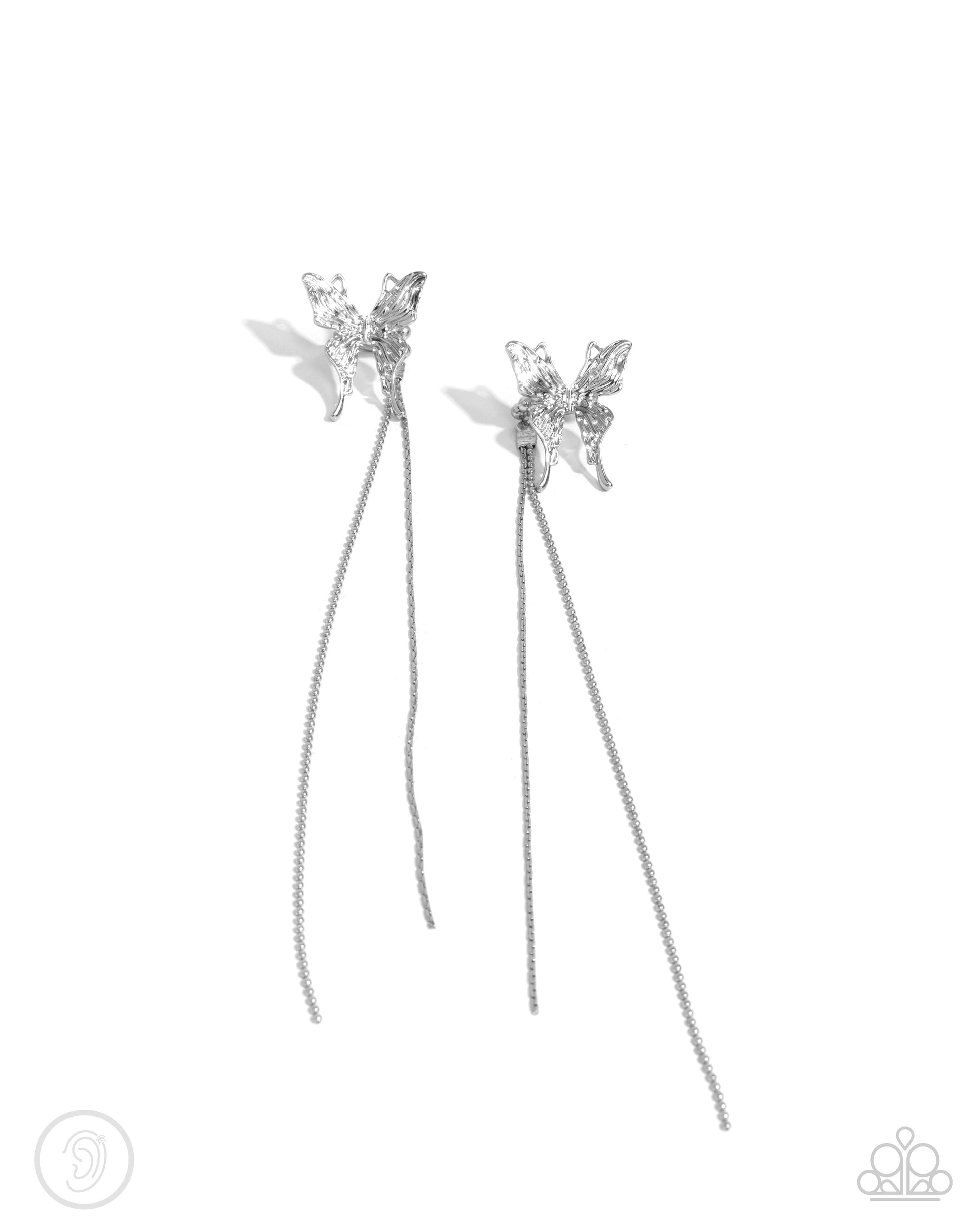 Take Flight - silver - Paparazzi ear cuff