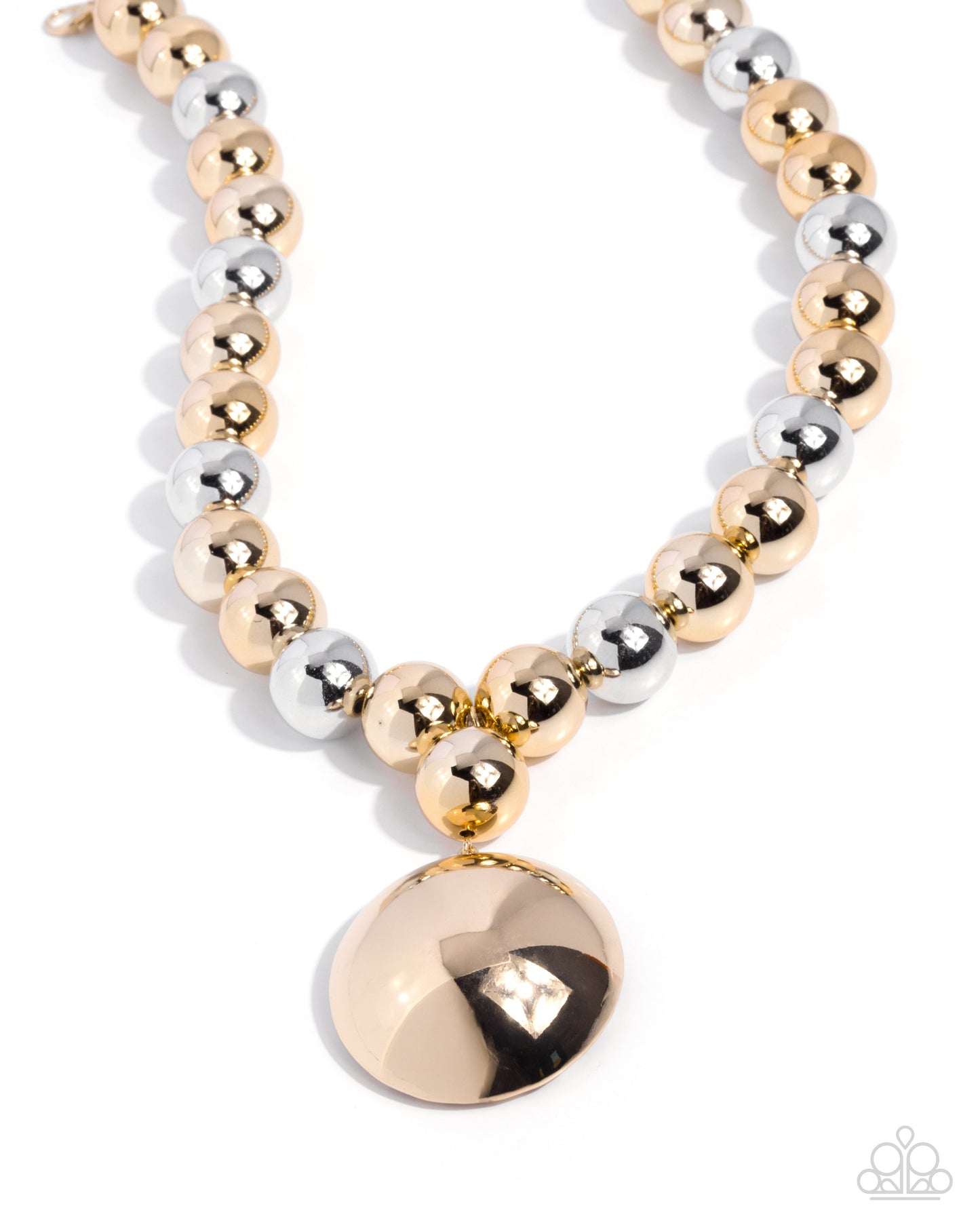 Taking A Shine To - gold - Paparazzi necklace