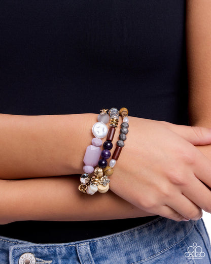 Tame Texture - purple - Paparazzi bracelet